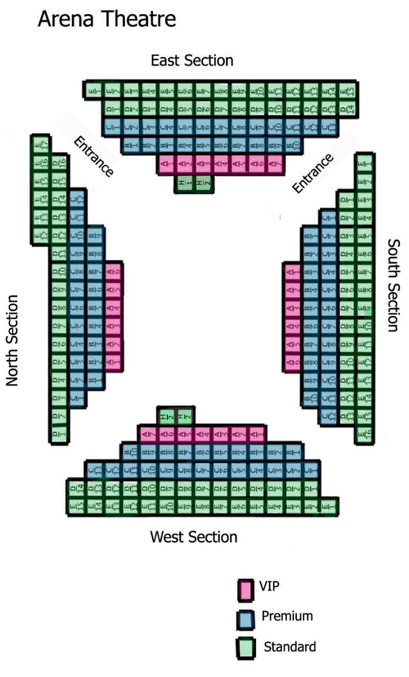 Arena Theater Seating Chart